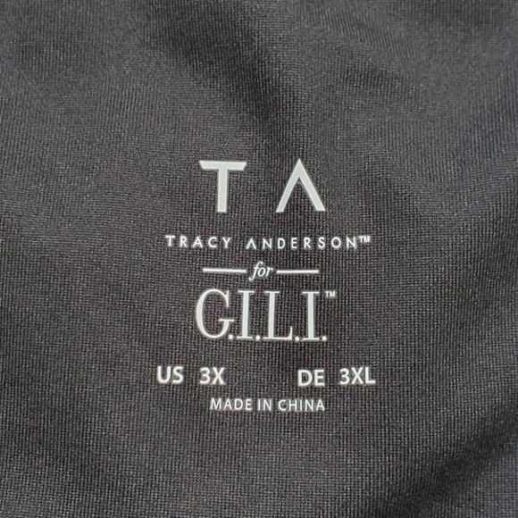 Tracy Anderson for G.I.L.I. Black Regular Knit Hight Waisted Ankle Leggings 3X - Picture 6 of 9